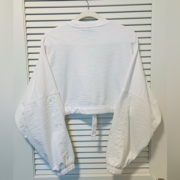 Adidas Sportswear Dance cropped sweatshirt in white - Picture 3 of 6